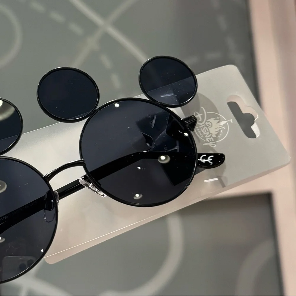 NWT! DISNEY PARKS Mickey Mouse Ear Black Tinted Sunglasses 2025